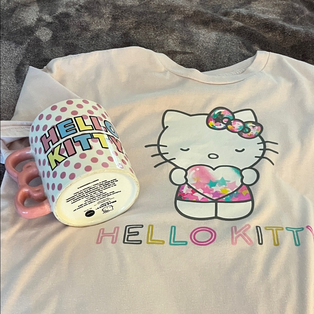 Hello Kitty Light Pink Short Sleeve Tee Mug